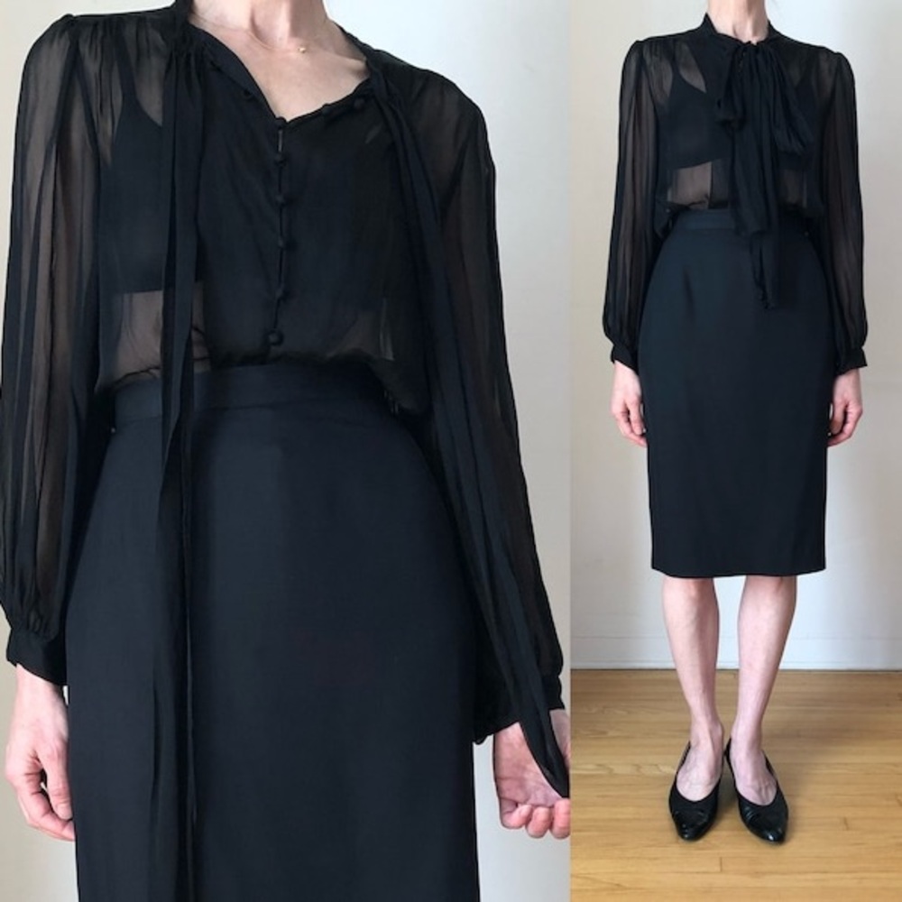 Vintage Valentino High Waisted Pencil Skirt